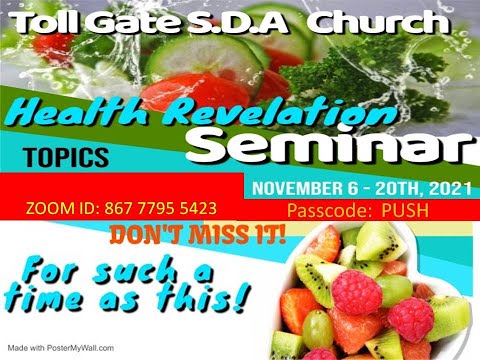 Tollgate Health revelation Seminar with Dr Joan Lamle