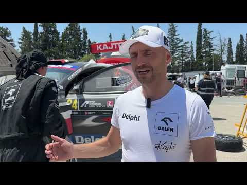 Kajetan Kajetanowicz po OS4 Rajdu Akropolu, Orlen RT, Toyota GR Yaris Rally2 - 27.06.2025
