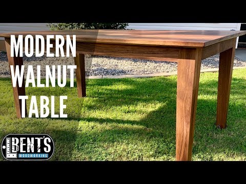 Walnut Dining Table Build // Plans Available