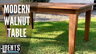 Walnut Dining Table Build // Plans Available
