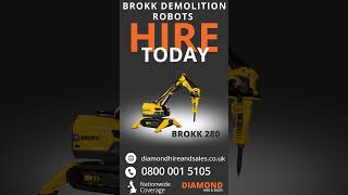 🔸 Brokk Demolition Robots 70 - 330 Available For Hire Today 🔸