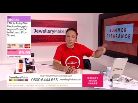 JewelleryMaker LIVE 30/07/17 6PM-11PM