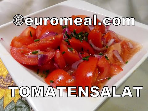 Tomatensalat, einfach der beste, fruchtigste Salat - euromeal.com