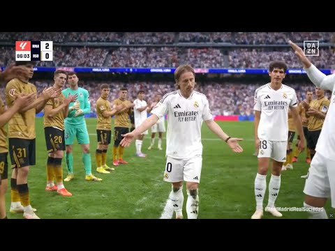 Mehr GÄNSEHAUT geht nicht! Luka Modric letzte Auswechslung im Bernabeu 🥹