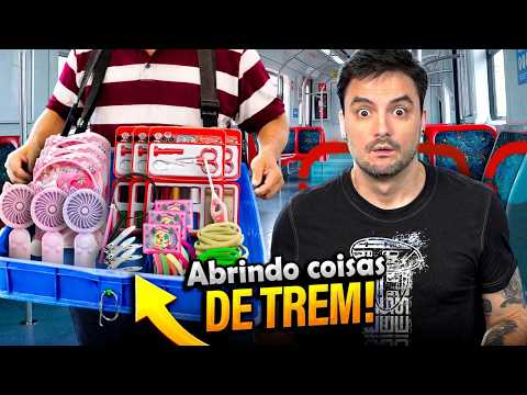 ABRINDO ITENS VENDIDOS EM TREM