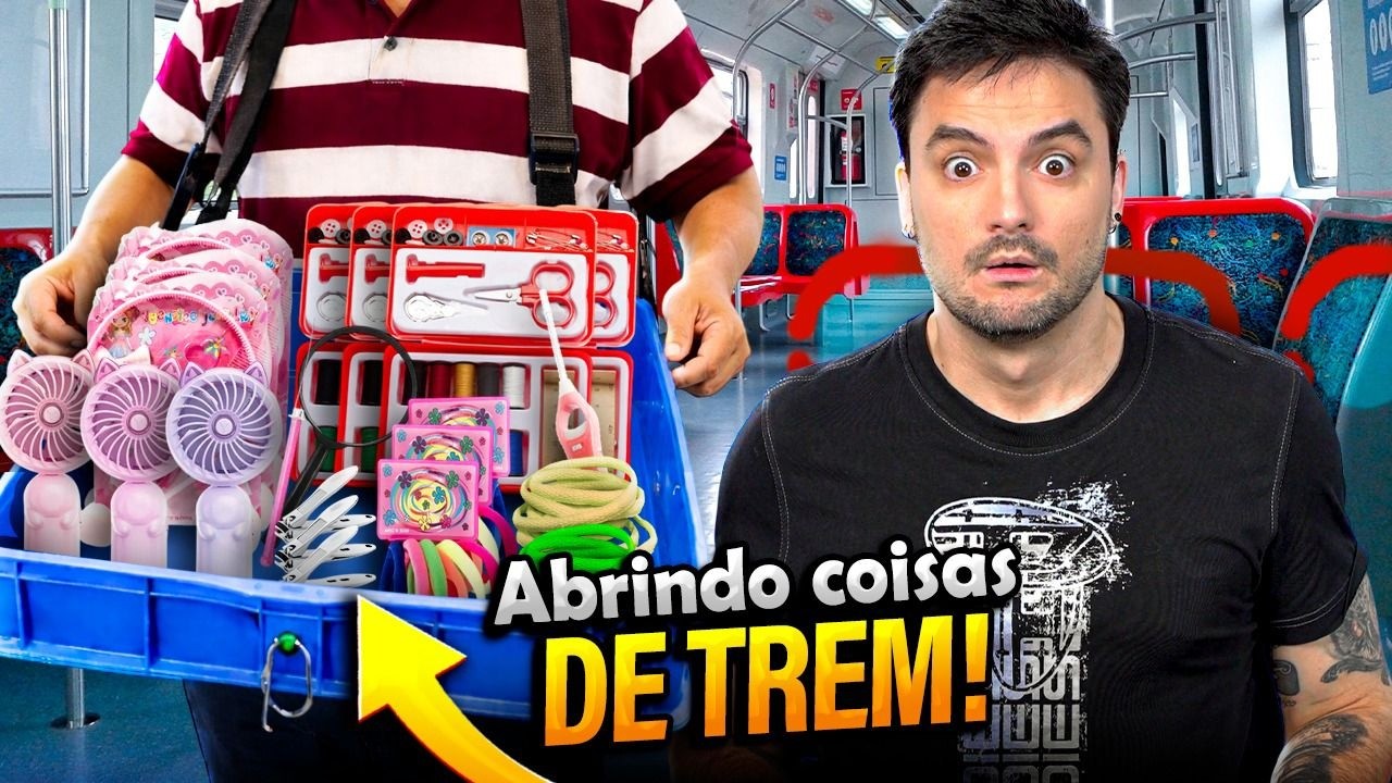 ABRINDO ITENS VENDIDOS EM TREM