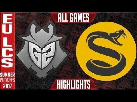 G2 Esports vs Splyce Highlights ALL GAMES EU LCS Play-offs Quarter-finals Summer 2017 G2 vs SPY