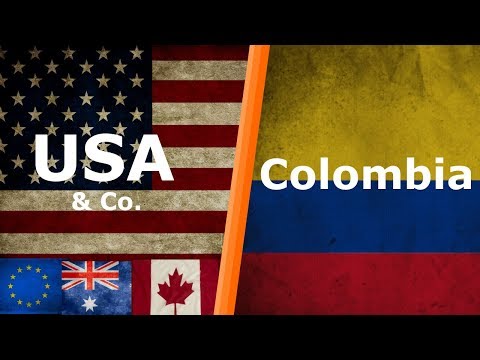 Colombia vs. USA and Co. ! | What's The Biggest Difference?