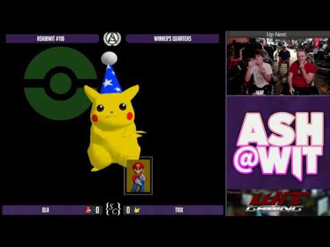 DLA (Mario) vs Trix (Pikachu) - ASH@WIT #116 Melee Winner's Quarters