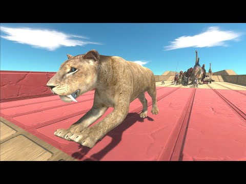 Race to eat Smilodon - Animal Revolt Battle Simulator