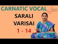 Sarali Varisai : 1 - 14 (All three speeds)