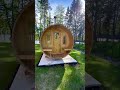 Scandinavian Rustik Barrel Sauna 7x8 Sneek Peek