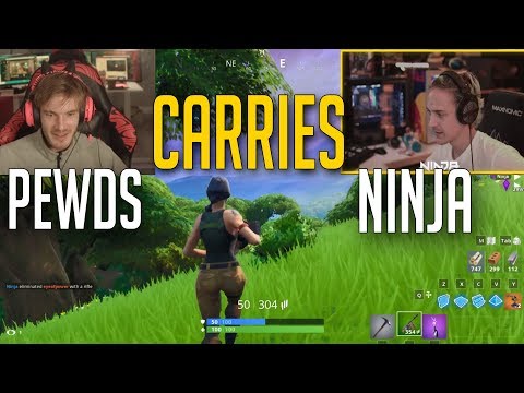 [Full Replay] Pewdiepie carries Ninja | Friday Fortnite