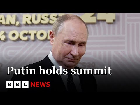 Video | Vladmir Putin greats leaders at Brics summit in Russia | BBC News