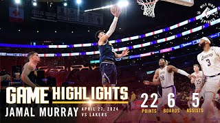 Jamal Murray Full Game Four Highlights vs. Lakers 🎥