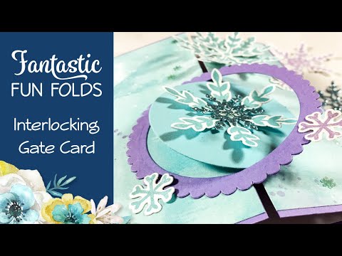 How To Make an Interlocking Gate Card using Snowflake Wishes bundle