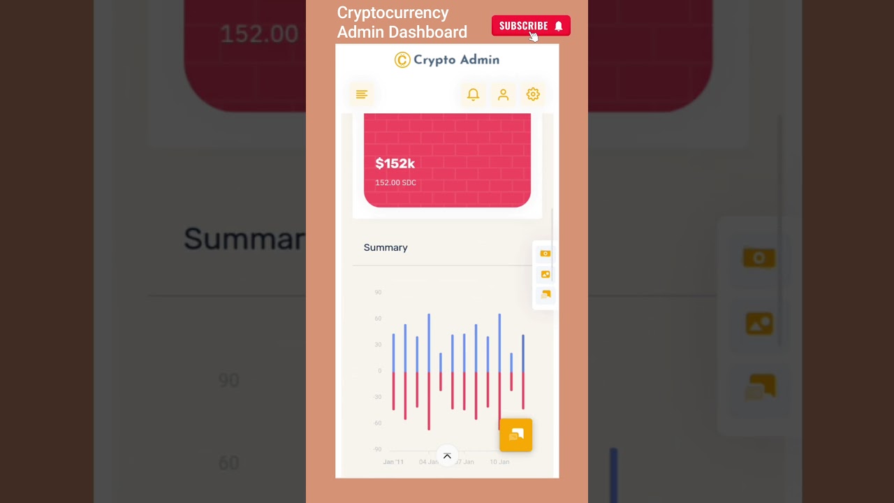 Crypto Admin Template UI for Coin & Token Management