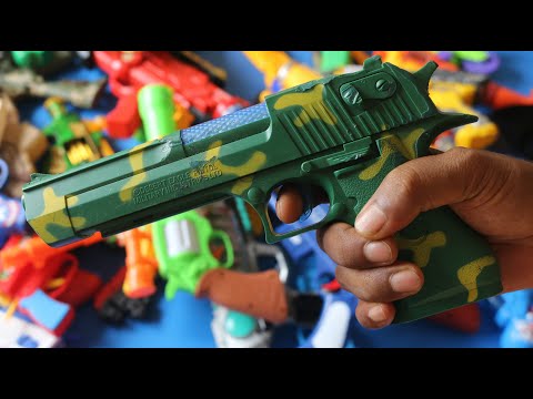 Box of Equipments ! Military Special Forces Toy Guns! Large and Heavy Machine Guns - Soldier Weapons