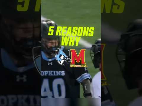 5 Reasons Why Hopkins-Maryland is THE Rivalry in College Lacrosse #shorts