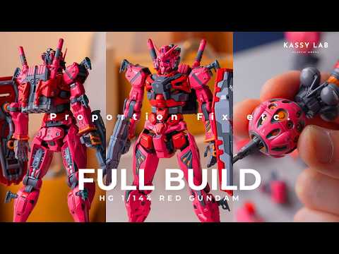 HG RED GUNDAM | FULL BUILD "Custom Paint & Mods" | Gunpla Custom
