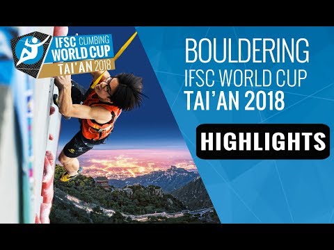 IFSC Climbing World Cup Tai'an 2018 - Bouldering Finals Highlights