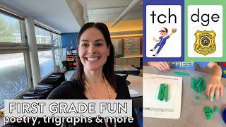 Poetry, Double Digit Addition & Subtraction and Trigraphs in First Grade