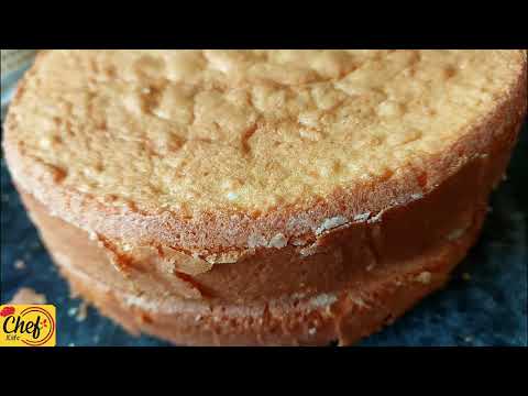 Oil Based Vanilla Sponge Cake Recipe  | Vanilla Sponge Banana Seekhy | Part 1 #cheflifewithchefnazia