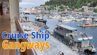 Cruise port arrivals - The gangway #cruisetips
