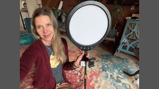 NOVERALUX 12” Ring Light with Desk Stand & Phone Holder Review