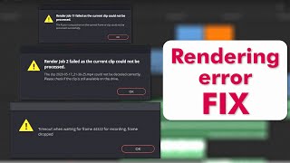 how to fix "95% of all RENDERING ERROR" in DaVinci Resolve.