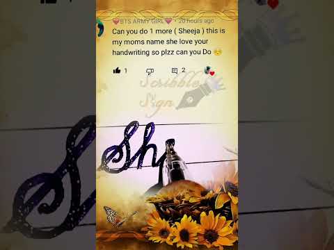 Sheeja Name Writing (Special Requested VIDEO) #namewriting  #cursivewriting #shorts #calligraphy