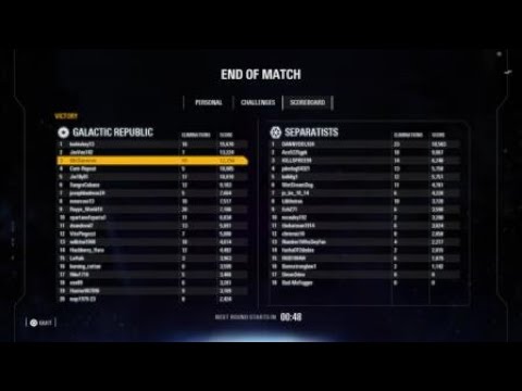 Star Wars Battlefront II - Galactic Assault on Kashyyyk - Phase 1 win as the Republic (!!!)