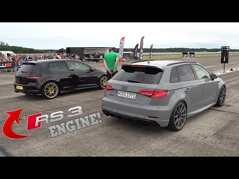 600HP VW GOLF 7R w/ RS3 Engine vs Audi RS3 8V Sportback