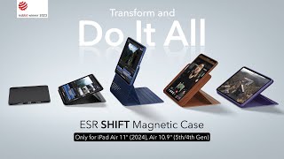 ESR Shift Apple iPad Air 11 (2020/2022/2024) Hoes Book Case Zwart Hoesjes
