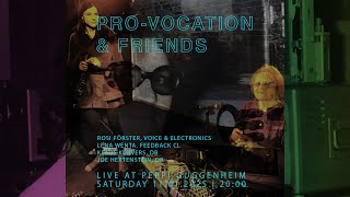 11.01.25 PRO-VOCATION & Friends