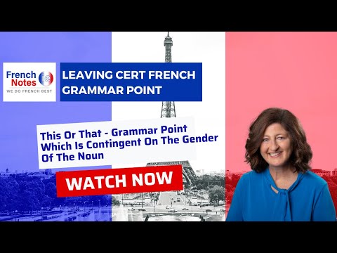 Demonstrative Pronouns In French