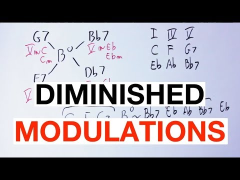 Changing KEY With Diminished Chords Made Easy [Music Theory]