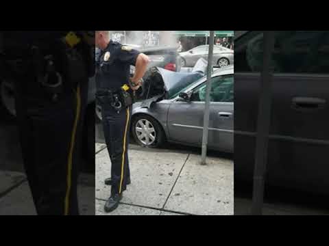 Car Destroyed After Hitting Truck in Police Chase || ViralHog