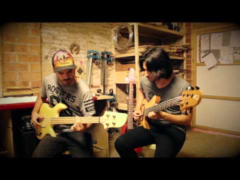 Andrés Rotmistrovsky & Miki Santamaria - Human Nature (Bass Duet Cover)