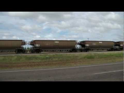 Freight train - Home Hill, Queensland. Trains in Australia.