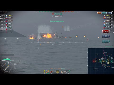 World of Warships: How to Japanese Destroyer - Mutsuki Commentary [128k damage]