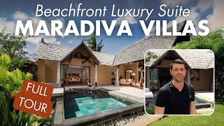 Maradiva Villas Mauritius: Beachfront Luxury Suite Pool Villa Tour (4K GUIDED) |