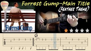 💥Forrest Gump-Main Theme(Feather Theme)💥Acoustic Fingerstyle Guitar Tutorial -Tabs&Chords