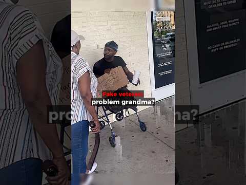 Fake Veteran Gets Exposed by a Grandma 😂