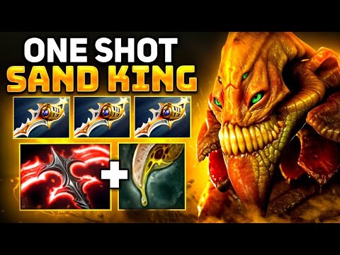 One Shot Sand King x4Divine Rapier 🔥🔥🔥7.40b New Meta 28 Kills | Dota 2 Gameplay