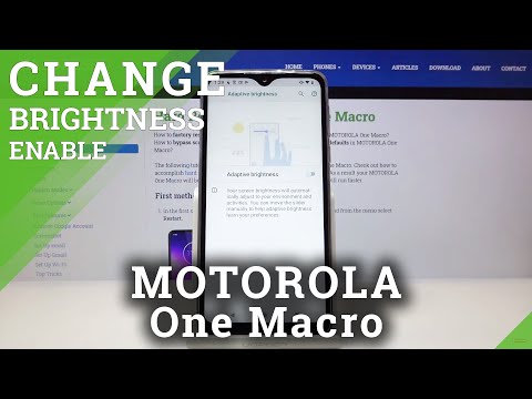 How to Activate Auto Brightness in MOTOROLA One Macro – Adjust Screen