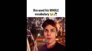 Said every english word he knew 😭