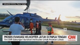 Proses Evakuasi Helikopter Jatuh di Papua Tengah