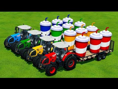 TRANSPORT GIANT JUICE CUP WITH CLAAS TRACTORS - Farming Simulator 22