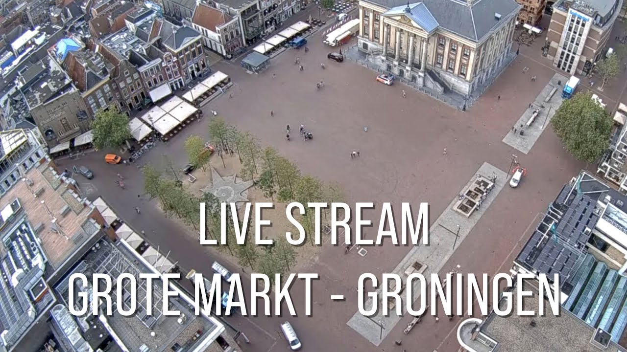 Live webcam view of Grote Markt from the Martini Tower